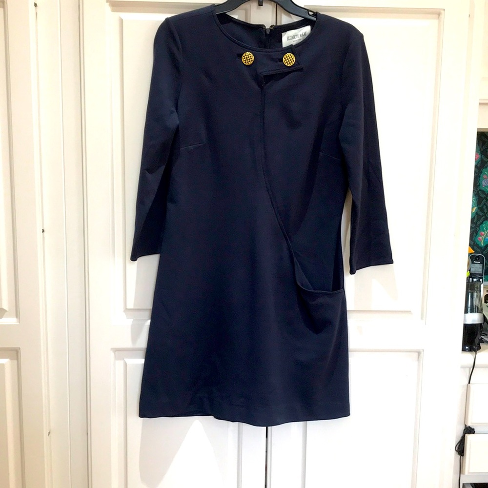 Elizabeth McKay Navy Dress. Size 6.